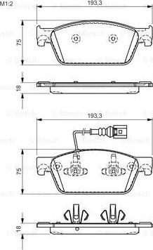 BOSCH 0 986 494 553 - Set placute frana,frana disc aaoparts.ro