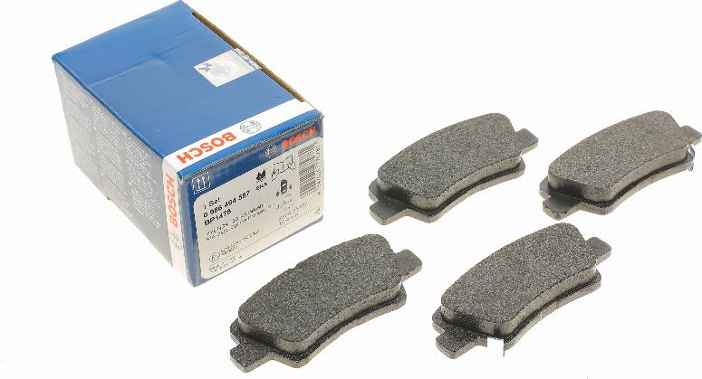 BOSCH 0 986 494 557 - Set placute frana,frana disc aaoparts.ro