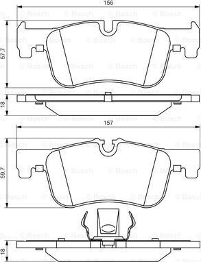 BOSCH 0 986 494 561 - Set placute frana,frana disc aaoparts.ro