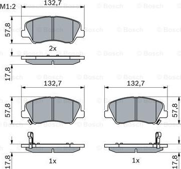 BOSCH 0 986 494 563 - Set placute frana,frana disc aaoparts.ro