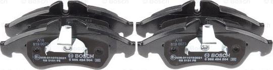 BOSCH 0 986 494 504 - Set placute frana,frana disc aaoparts.ro