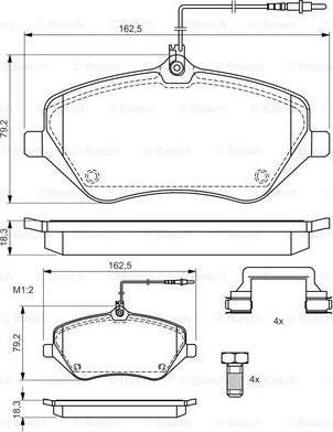 BOSCH 0 986 494 585 - Set placute frana,frana disc aaoparts.ro