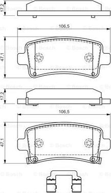 BOSCH 0 986 494 586 - Set placute frana,frana disc aaoparts.ro