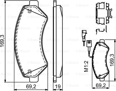 BOSCH 0 986 494 580 - Set placute frana,frana disc aaoparts.ro