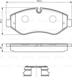 BOSCH 0 986 494 582 - Set placute frana,frana disc aaoparts.ro