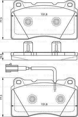 BOSCH 0 986 494 539 - Set placute frana,frana disc aaoparts.ro