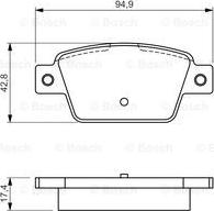 BOSCH 0 986 494 536 - Set placute frana,frana disc aaoparts.ro