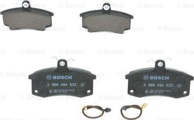 BOSCH 0 986 494 533 - Set placute frana,frana disc aaoparts.ro