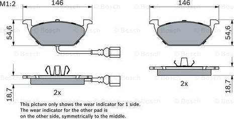 BOSCH 0 986 494 524 - Set placute frana,frana disc aaoparts.ro