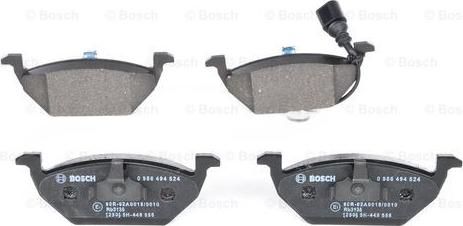 BOSCH 0 986 494 524 - Set placute frana,frana disc aaoparts.ro