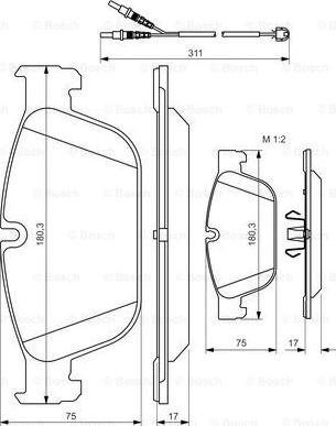 BOSCH 0 986 494 526 - Set placute frana,frana disc aaoparts.ro