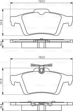 BOSCH 0 986 494 528 - Set placute frana,frana disc aaoparts.ro