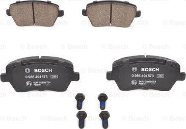 BOSCH 0 986 494 573 - Set placute frana,frana disc aaoparts.ro