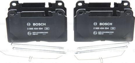 BOSCH 0 986 494 694 - Set placute frana,frana disc aaoparts.ro