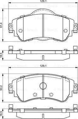 BOSCH 0 986 494 690 - Set placute frana,frana disc aaoparts.ro