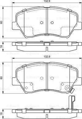 BOSCH 0 986 494 691 - Set placute frana,frana disc aaoparts.ro