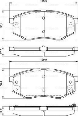 BOSCH 0 986 494 692 - Set placute frana,frana disc aaoparts.ro