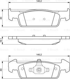 BOSCH 0 986 494 697 - Set placute frana,frana disc aaoparts.ro