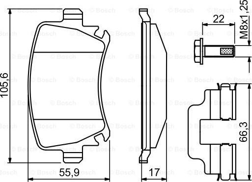 BOSCH 0 986 494 649 - Set placute frana,frana disc aaoparts.ro