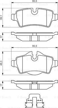 BOSCH 0 986 494 645 - Set placute frana,frana disc aaoparts.ro