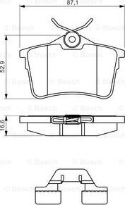 BOSCH 0 986 494 646 - Set placute frana,frana disc aaoparts.ro