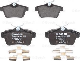 BOSCH 0 986 494 640 - Set placute frana,frana disc aaoparts.ro