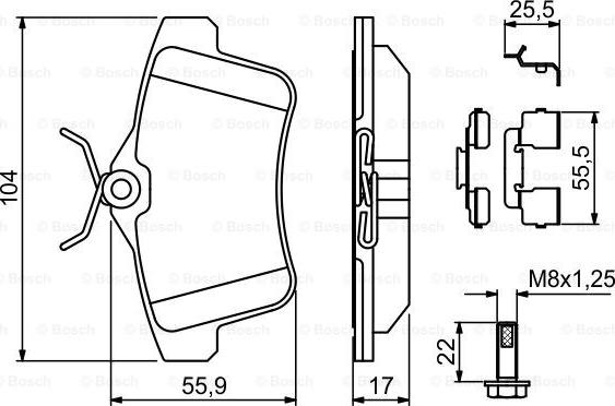 BOSCH 0 986 494 640 - Set placute frana,frana disc aaoparts.ro