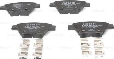 BOSCH 0 986 494 643 - Set placute frana,frana disc aaoparts.ro