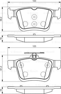 BOSCH 0 986 494 659 - Set placute frana,frana disc aaoparts.ro