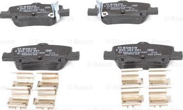 BOSCH 0 986 494 651 - Set placute frana,frana disc aaoparts.ro