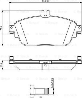 BOSCH 0 986 494 662 - Set placute frana,frana disc aaoparts.ro