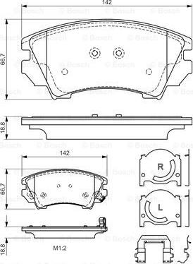 BOSCH 0 986 494 609 - Set placute frana,frana disc aaoparts.ro