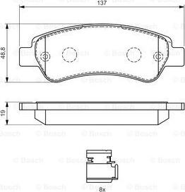 BOSCH 0 986 494 604 - Set placute frana,frana disc aaoparts.ro