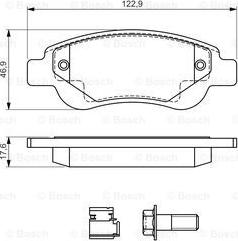 BOSCH 0 986 494 606 - Set placute frana,frana disc aaoparts.ro