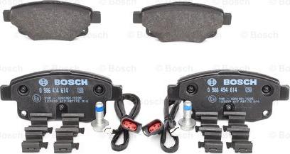 BOSCH 0 986 494 614 - Set placute frana,frana disc aaoparts.ro