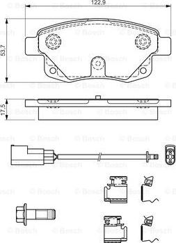 BOSCH 0 986 494 614 - Set placute frana,frana disc aaoparts.ro