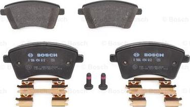 BOSCH 0 986 494 612 - Set placute frana,frana disc aaoparts.ro