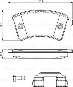 BOSCH 0 986 494 612 - Set placute frana,frana disc aaoparts.ro