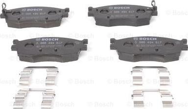 BOSCH 0 986 494 617 - Set placute frana,frana disc aaoparts.ro