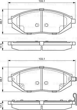 BOSCH 0 986 494 684 - Set placute frana,frana disc aaoparts.ro