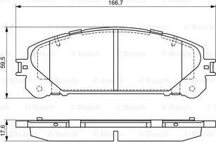 BOSCH 0 986 494 686 - Set placute frana,frana disc aaoparts.ro