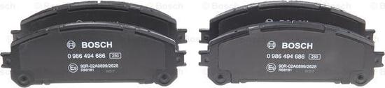 BOSCH 0 986 494 686 - Set placute frana,frana disc aaoparts.ro