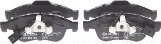 BOSCH 0 986 494 680 - Set placute frana,frana disc aaoparts.ro