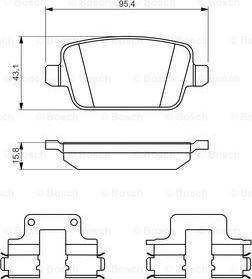 BOSCH 0 986 494 639 - Set placute frana,frana disc aaoparts.ro