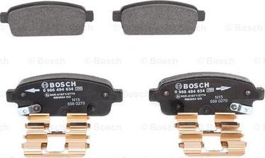 BOSCH 0 986 494 634 - Set placute frana,frana disc aaoparts.ro