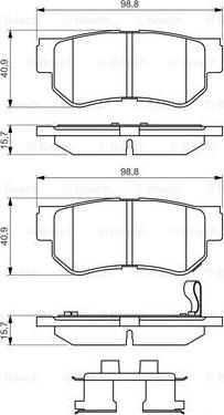 BOSCH 0 986 494 635 - Set placute frana,frana disc aaoparts.ro