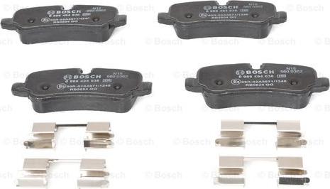 BOSCH 0 986 494 636 - Set placute frana,frana disc aaoparts.ro