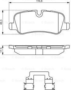 BOSCH 0 986 494 636 - Set placute frana,frana disc aaoparts.ro