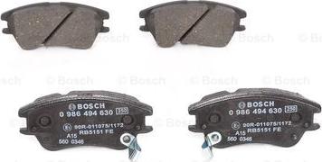 BOSCH 0 986 494 630 - Set placute frana,frana disc aaoparts.ro