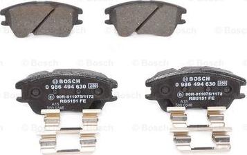 BOSCH 0 986 494 630 - Set placute frana,frana disc aaoparts.ro